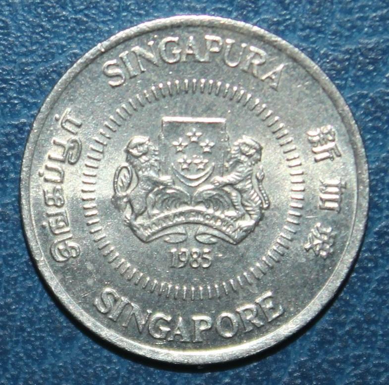 10 центов Сингапур 1985 1