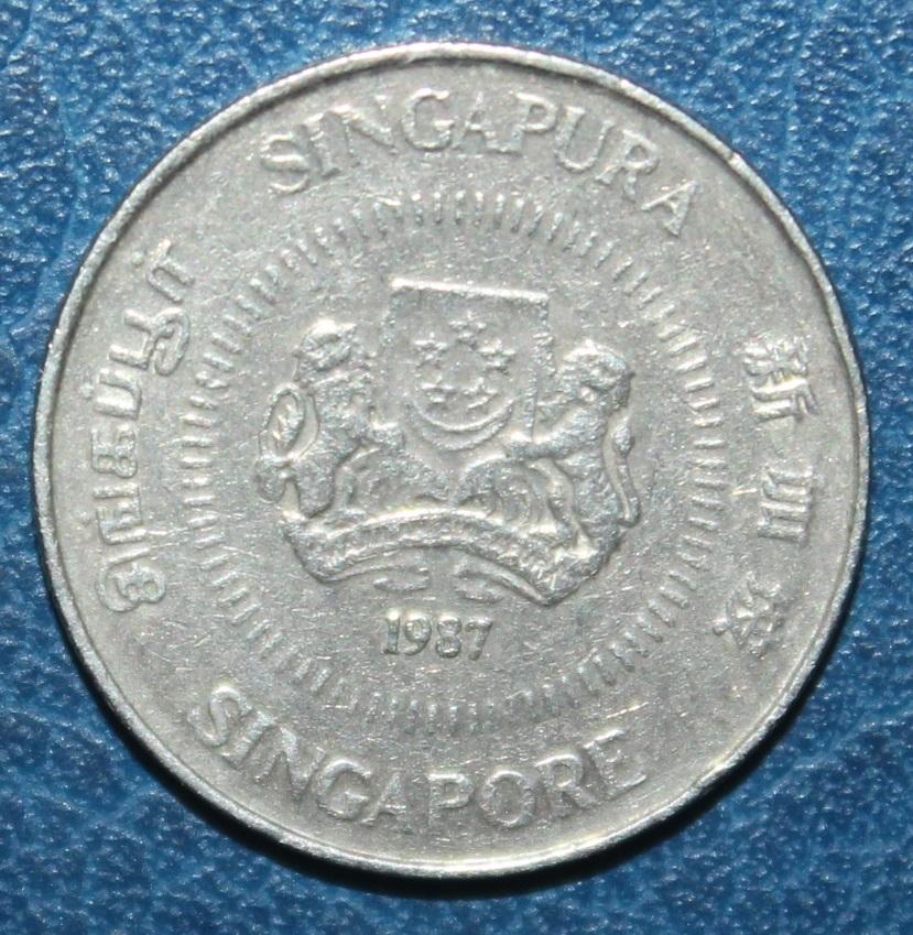 10 центов Сингапур 1987 1