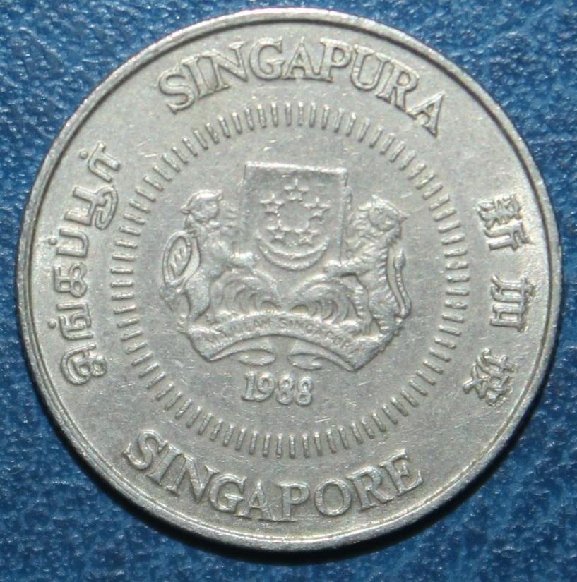 10 центов Сингапур 1988 1