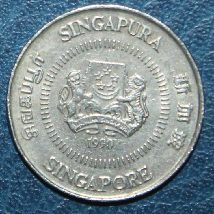 10 центов Сингапур 1990 1