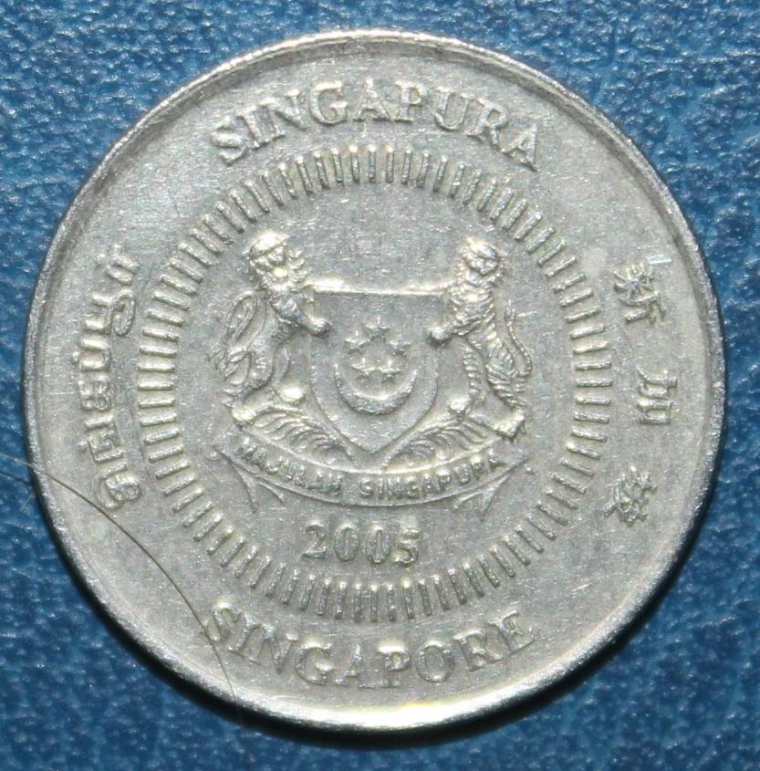 10 центов Сингапур 2005 1