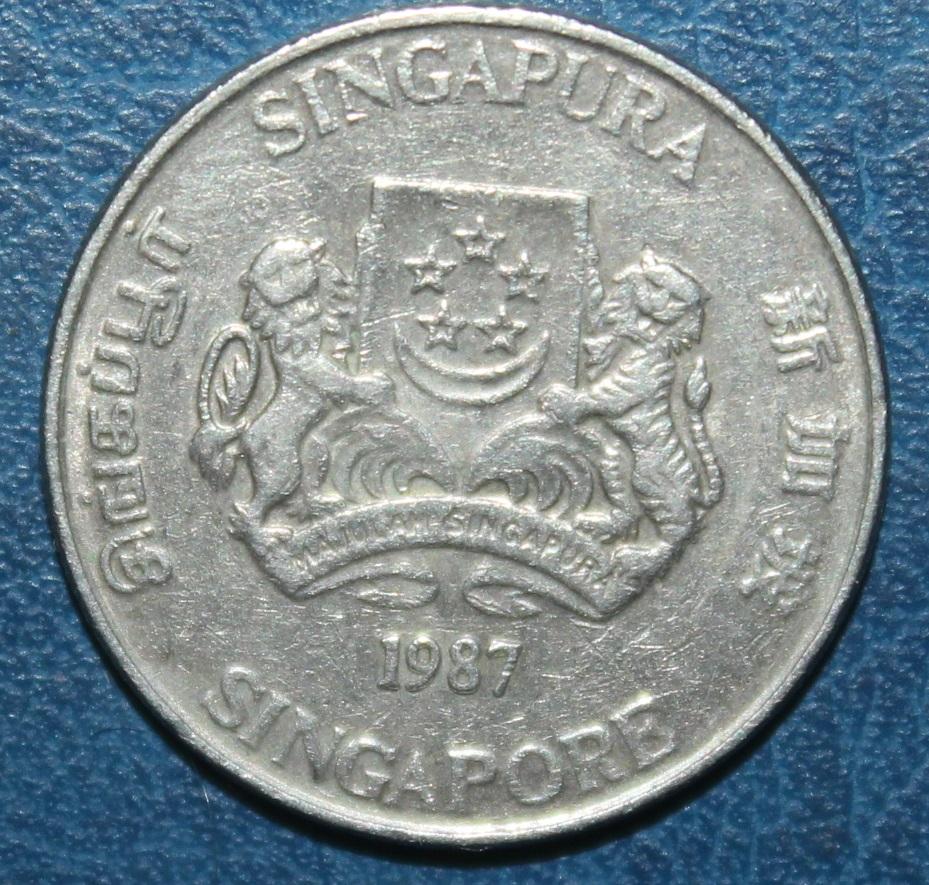20 центов Сингапур 1987 1