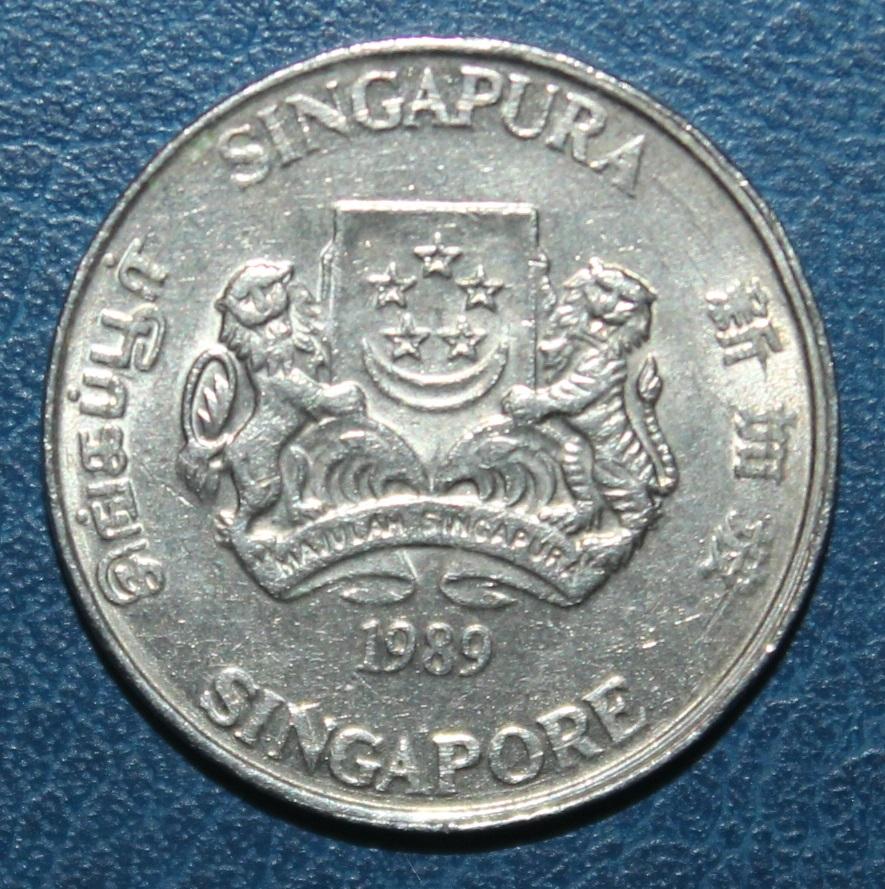 20 центов Сингапур 1989 1