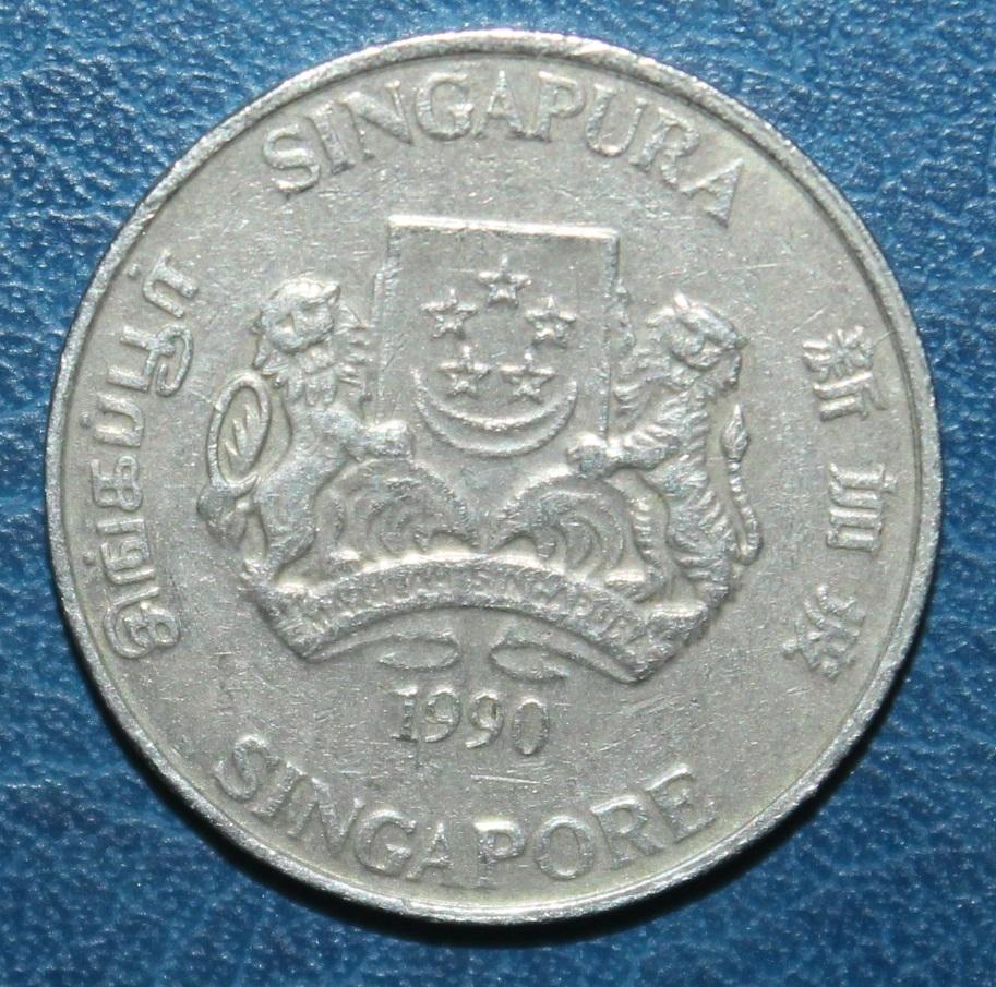 20 центов Сингапур 1990 1