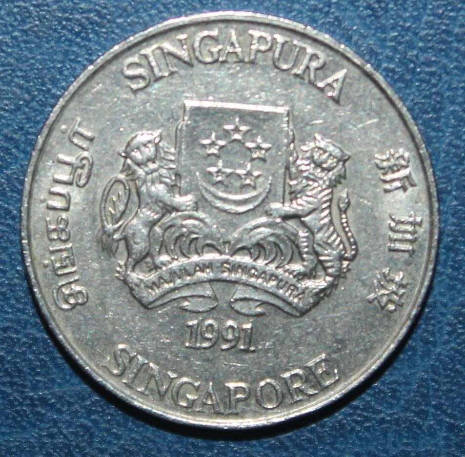 20 центов Сингапур 1991 1