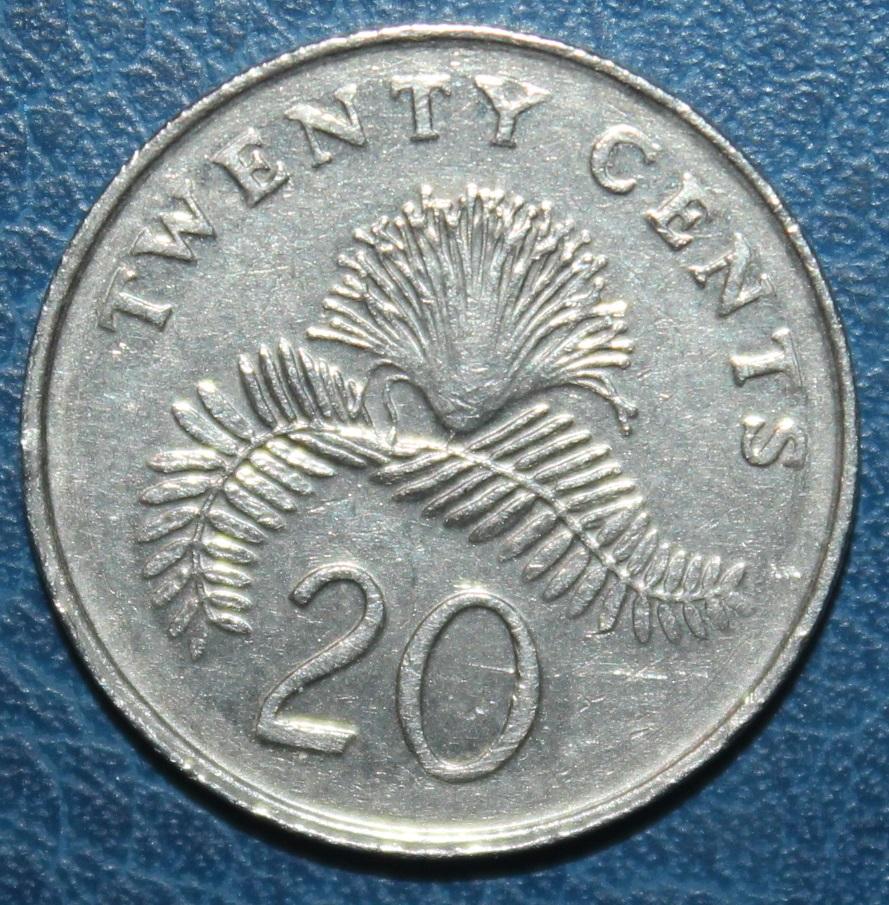 20 центов Сингапур 1993