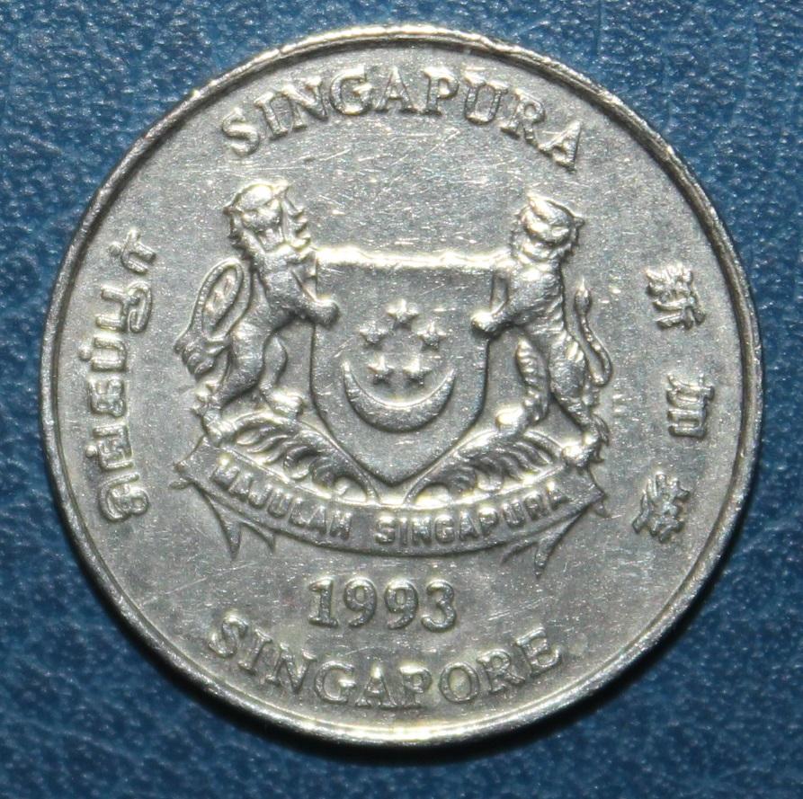 20 центов Сингапур 1993 1