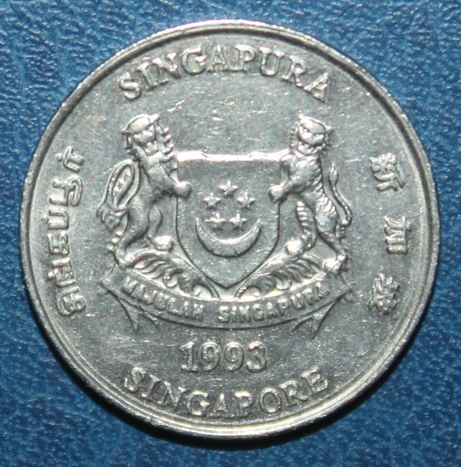 20 центов Сингапур 1993 лот 2 1