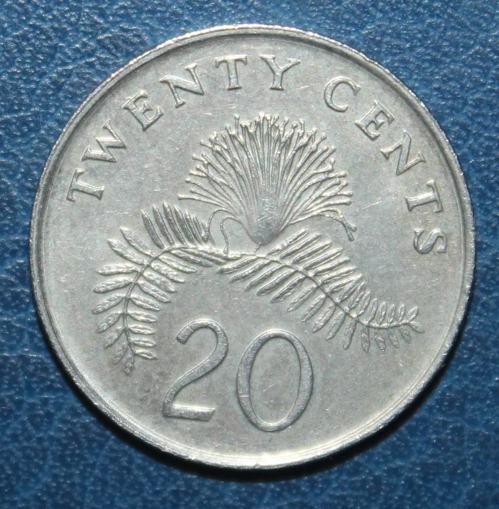 20 центов Сингапур 2009