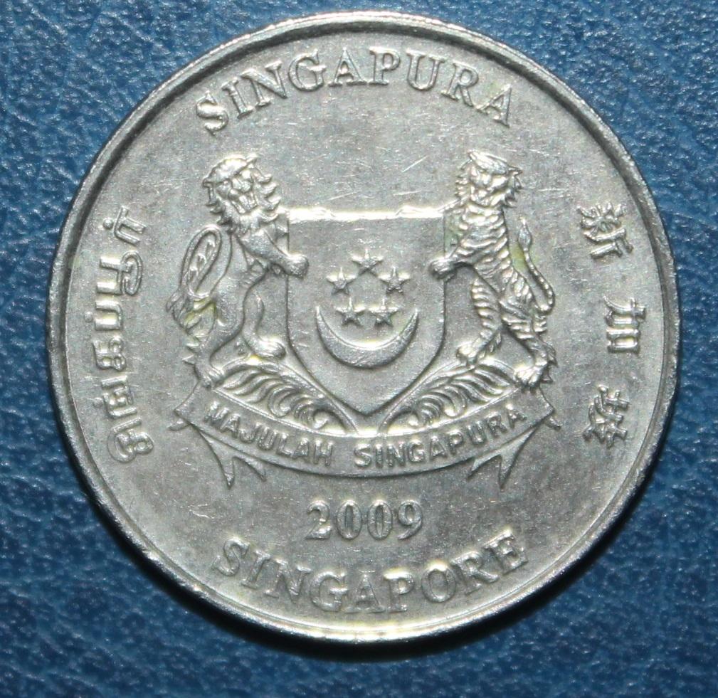 20 центов Сингапур 2009 1