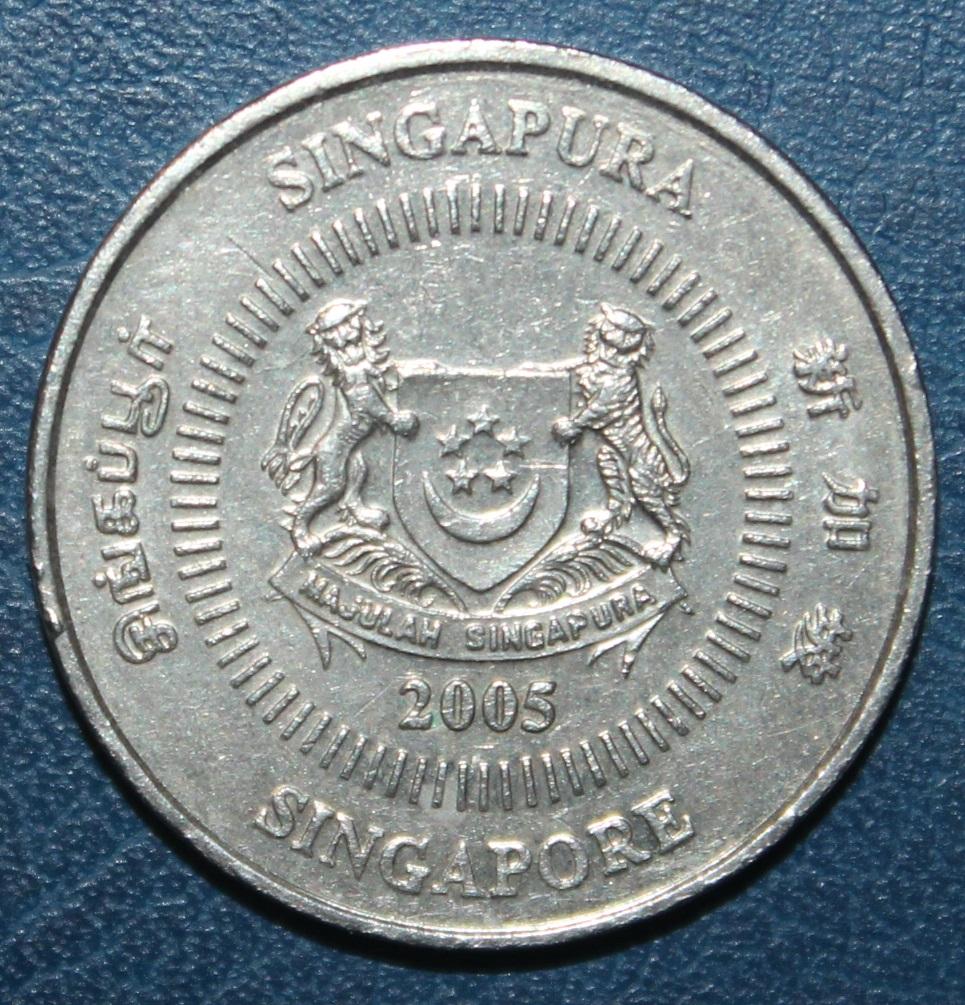 50 центов Сингапур 2005 1