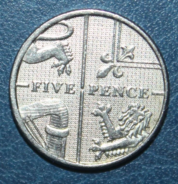 5 пенсов Великобритания 2009