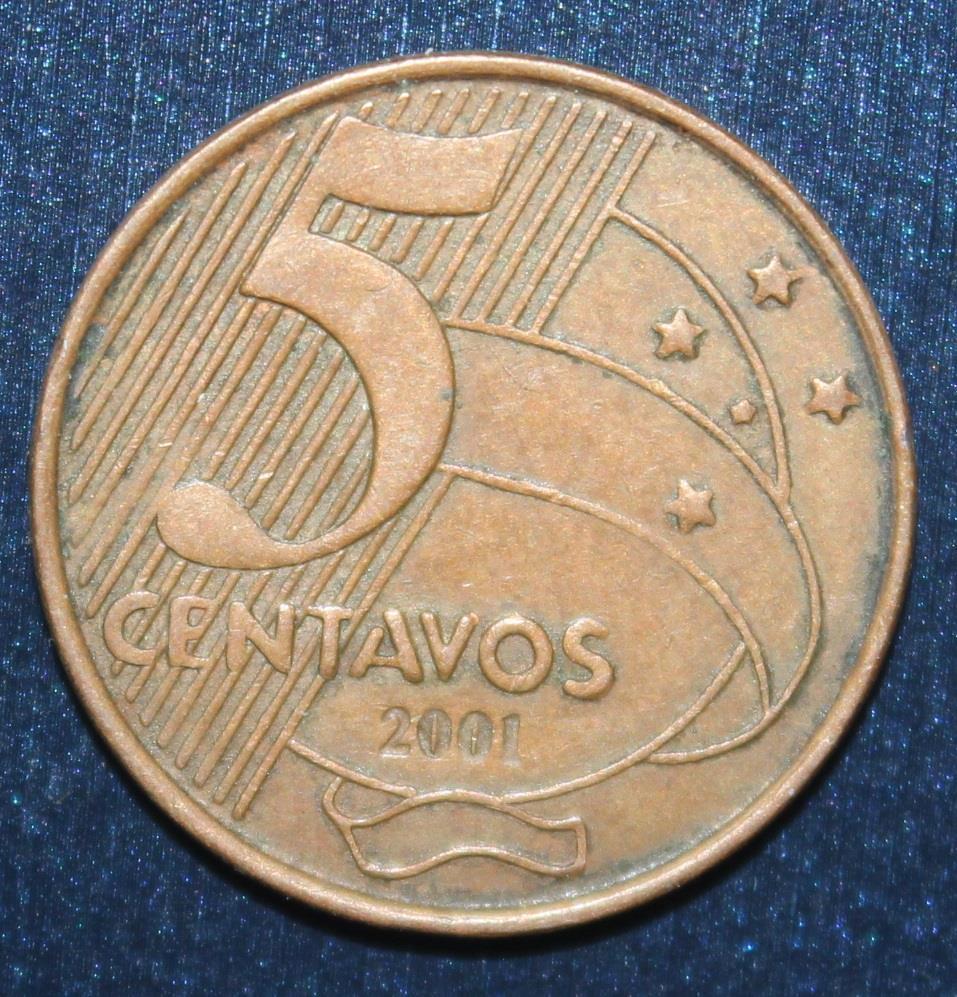 5 сентаво Бразилия 2001