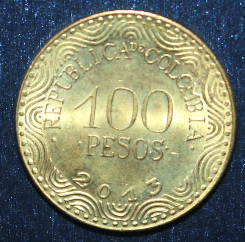 100 песо Колумбия 2013
