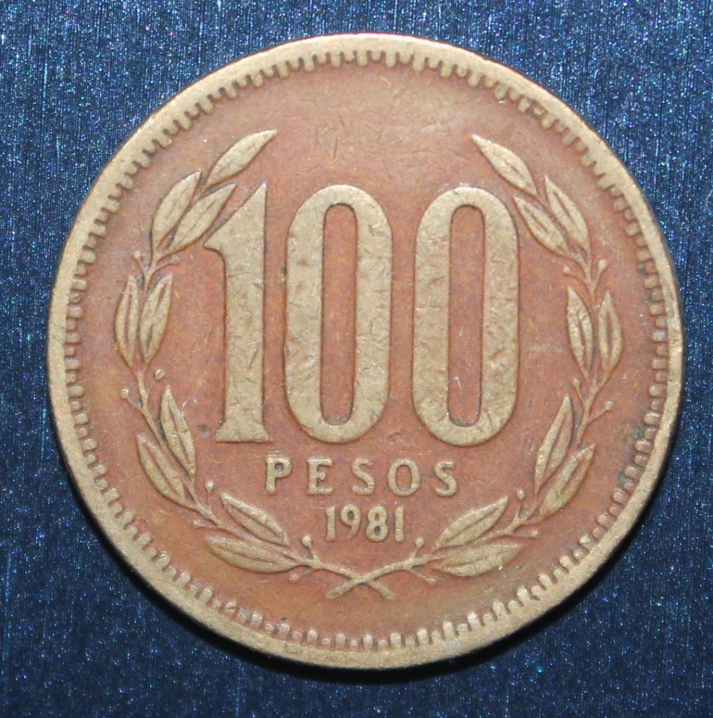 100 песо Чили 1981
