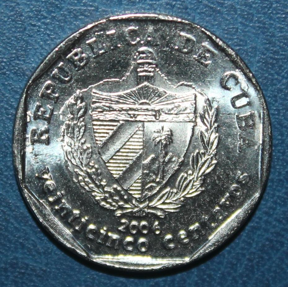 25 сентаво Куба 2006