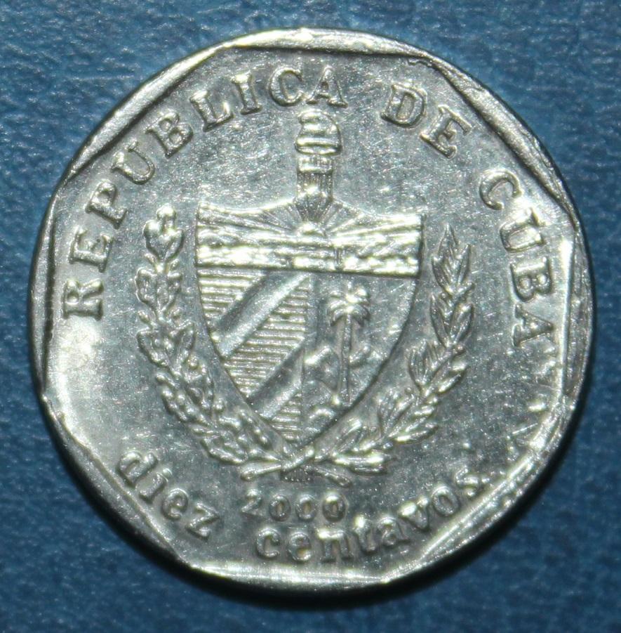 10 сентаво Куба 2000