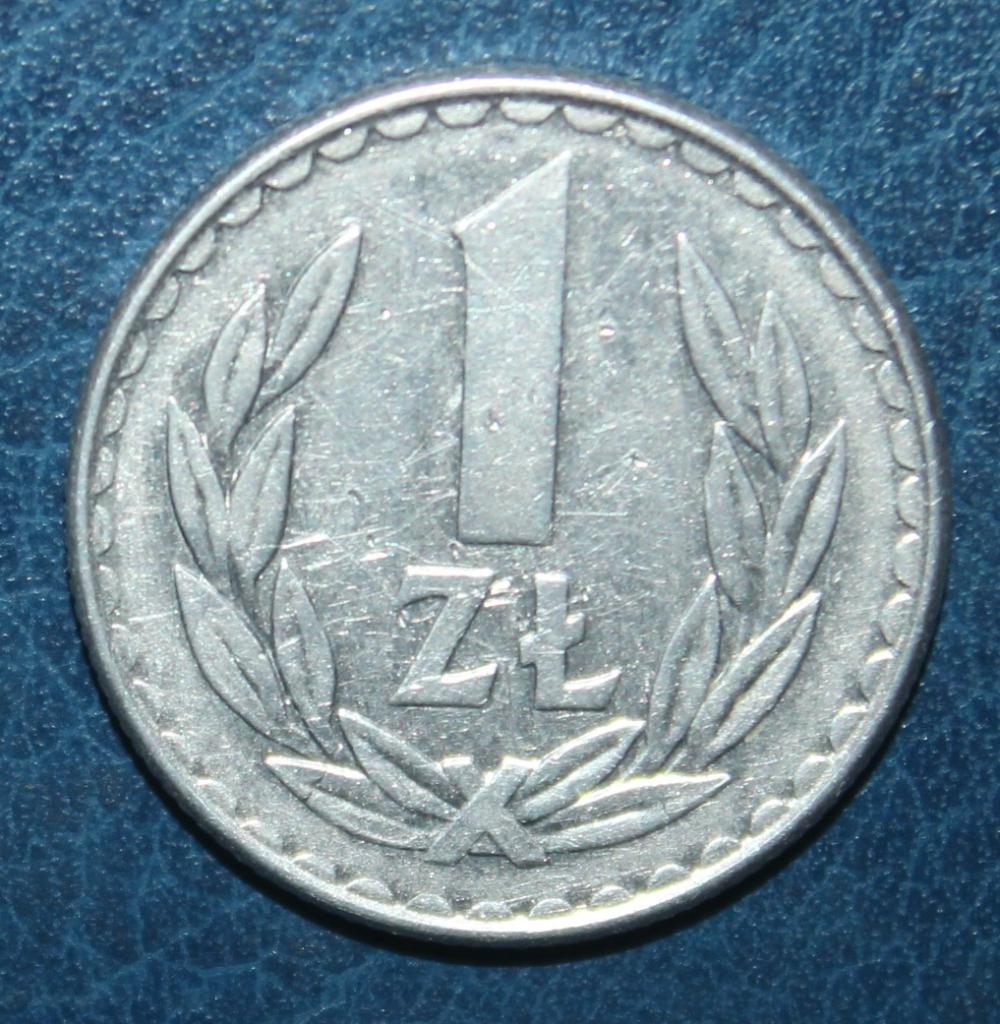 1 злотый Польша 1987