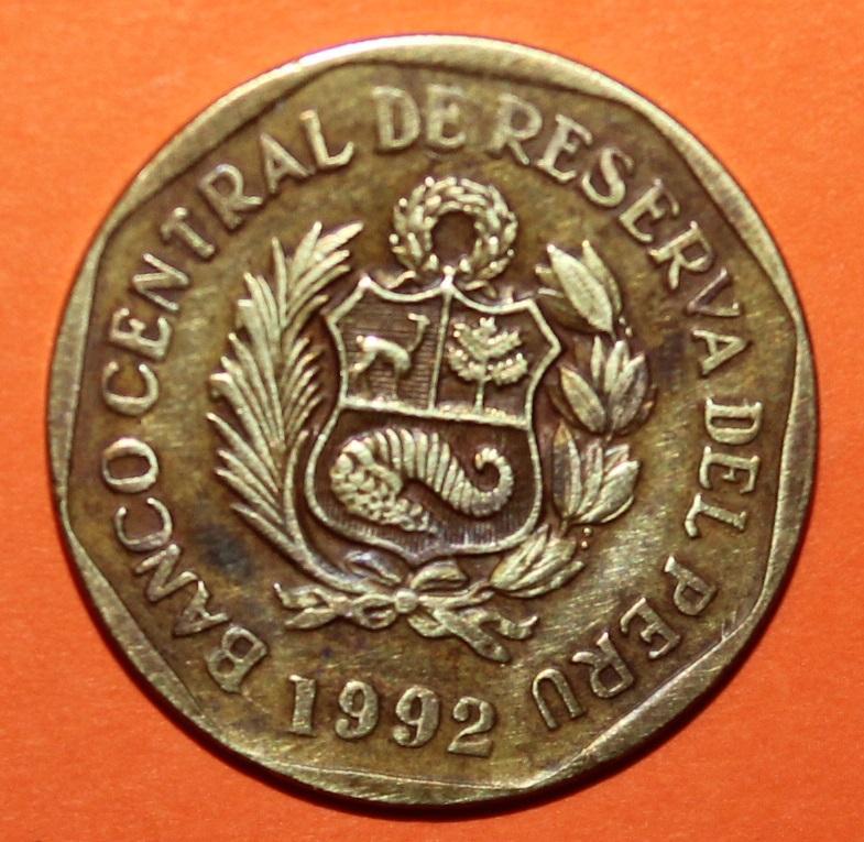 10 сентимо Перу 1992 1