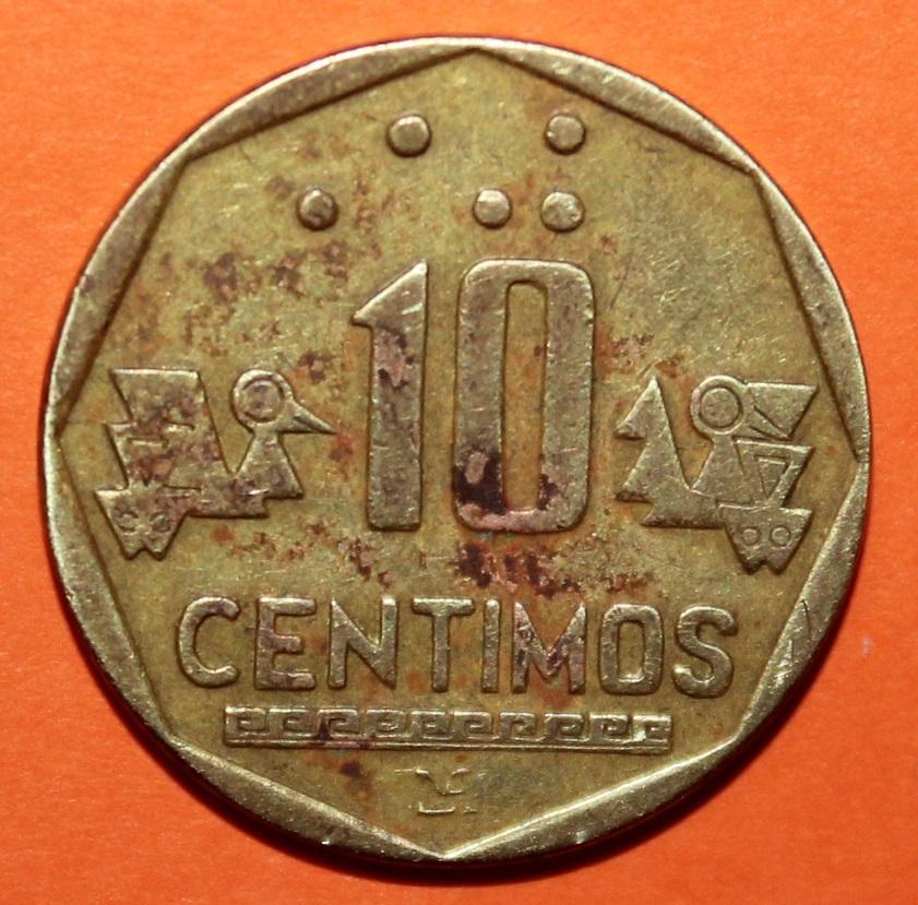 10 сентимо Перу 1994