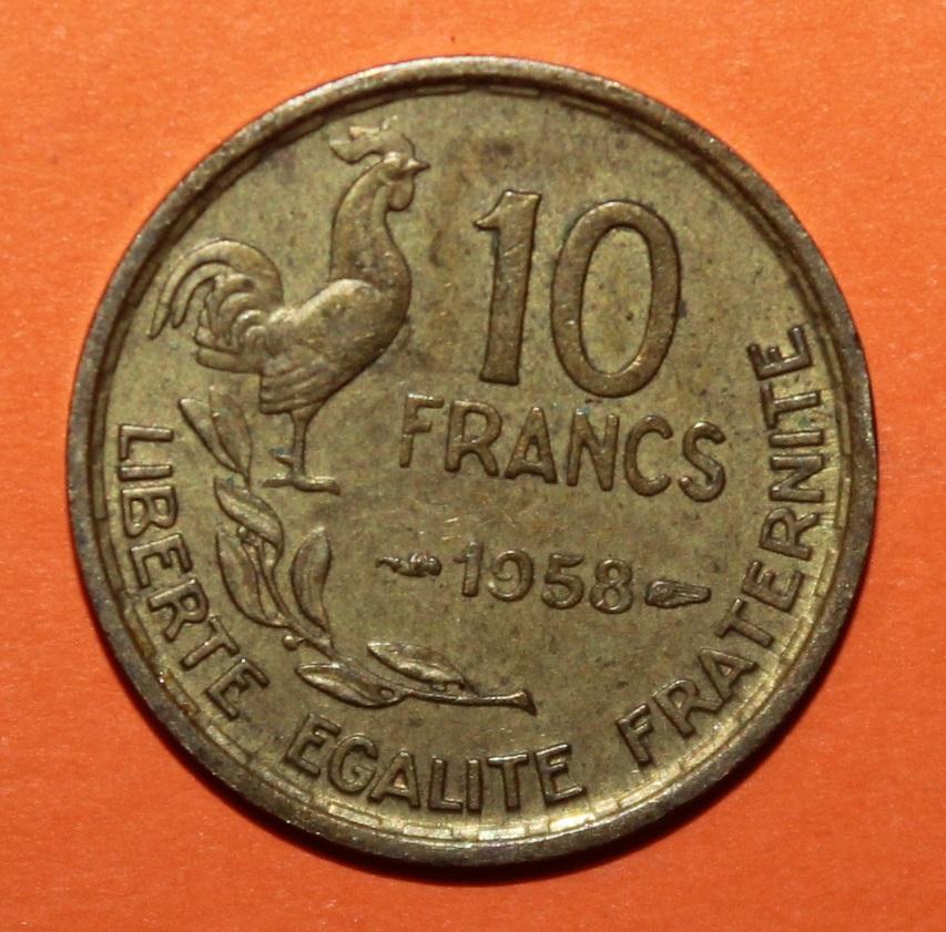 10 франков Франция 1958