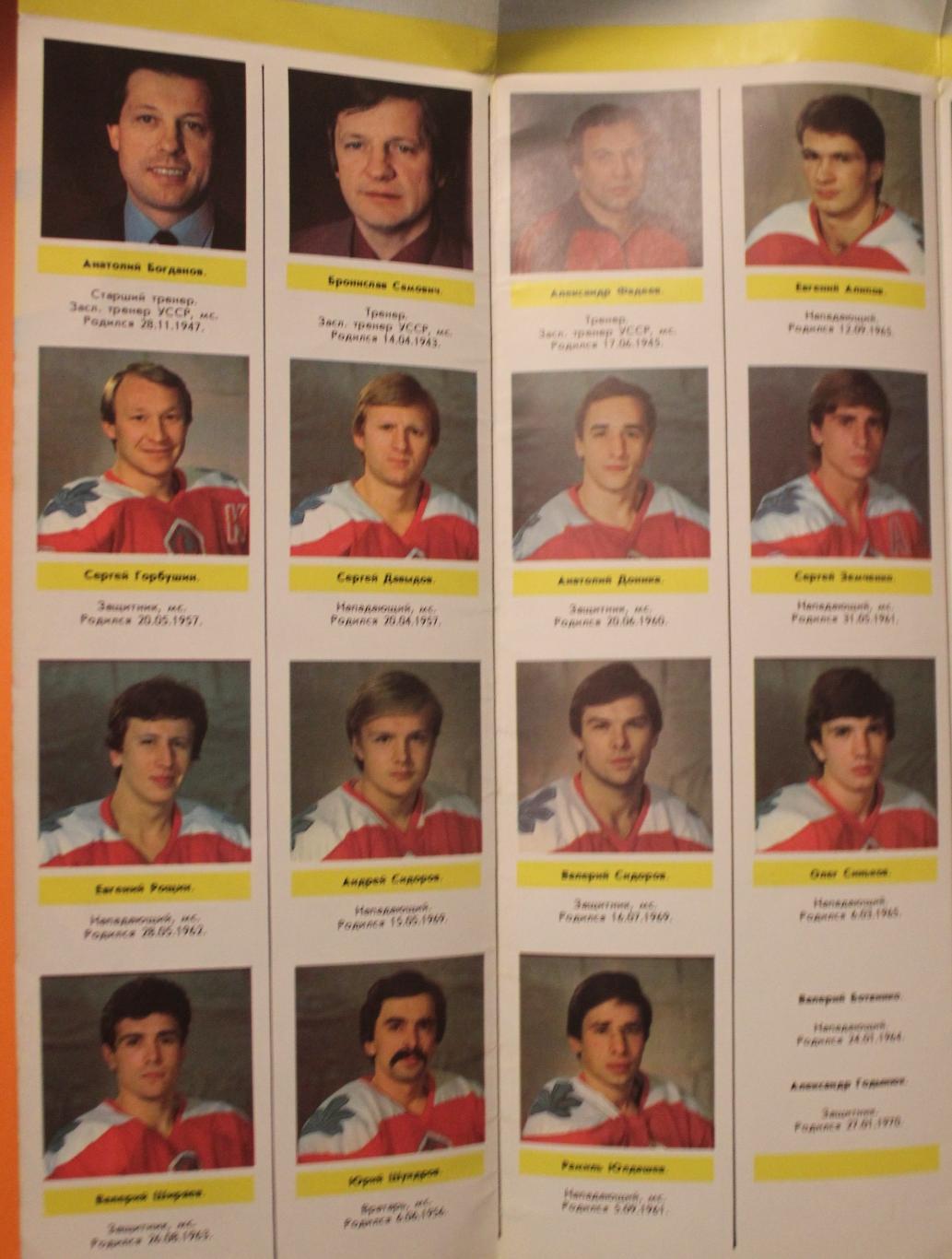 Хоккей. Сокол Киев 1986-87 2