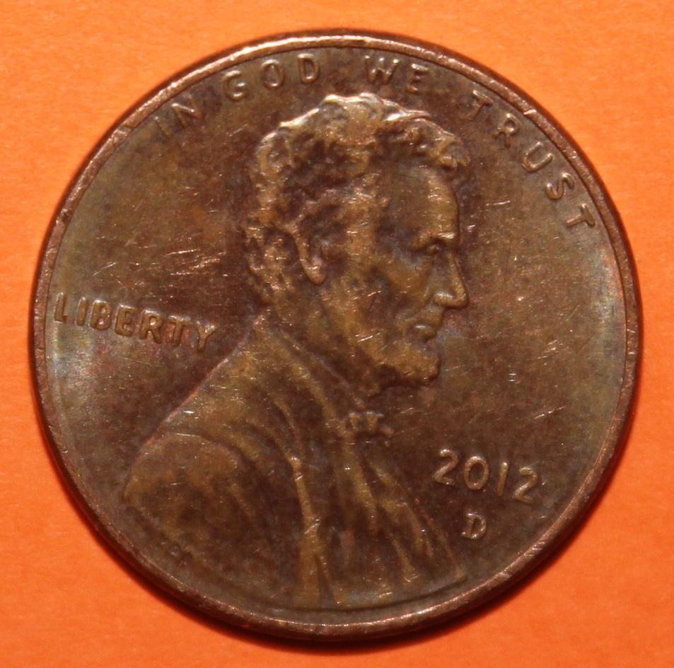1 цент США 2012D 1