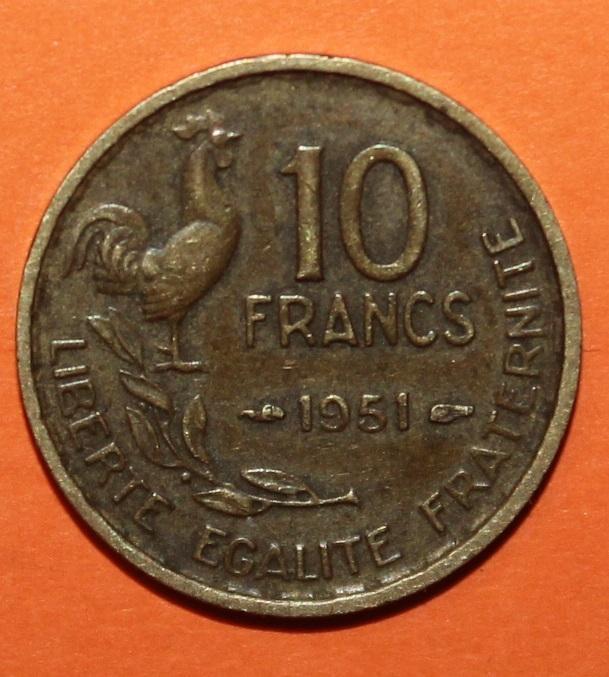 10 франков Франция 1951