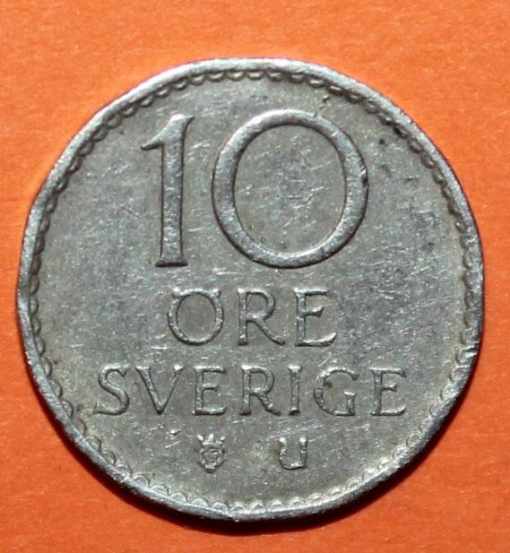 10 эре Швеция 1964