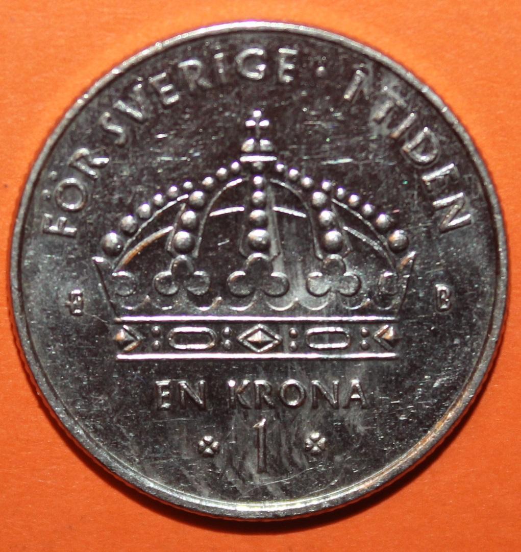 1 крона Швеция 2002