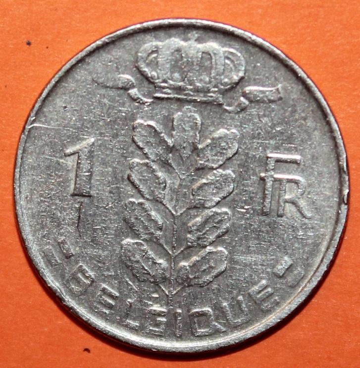 1 франк Бельгия 1967 (франц.)