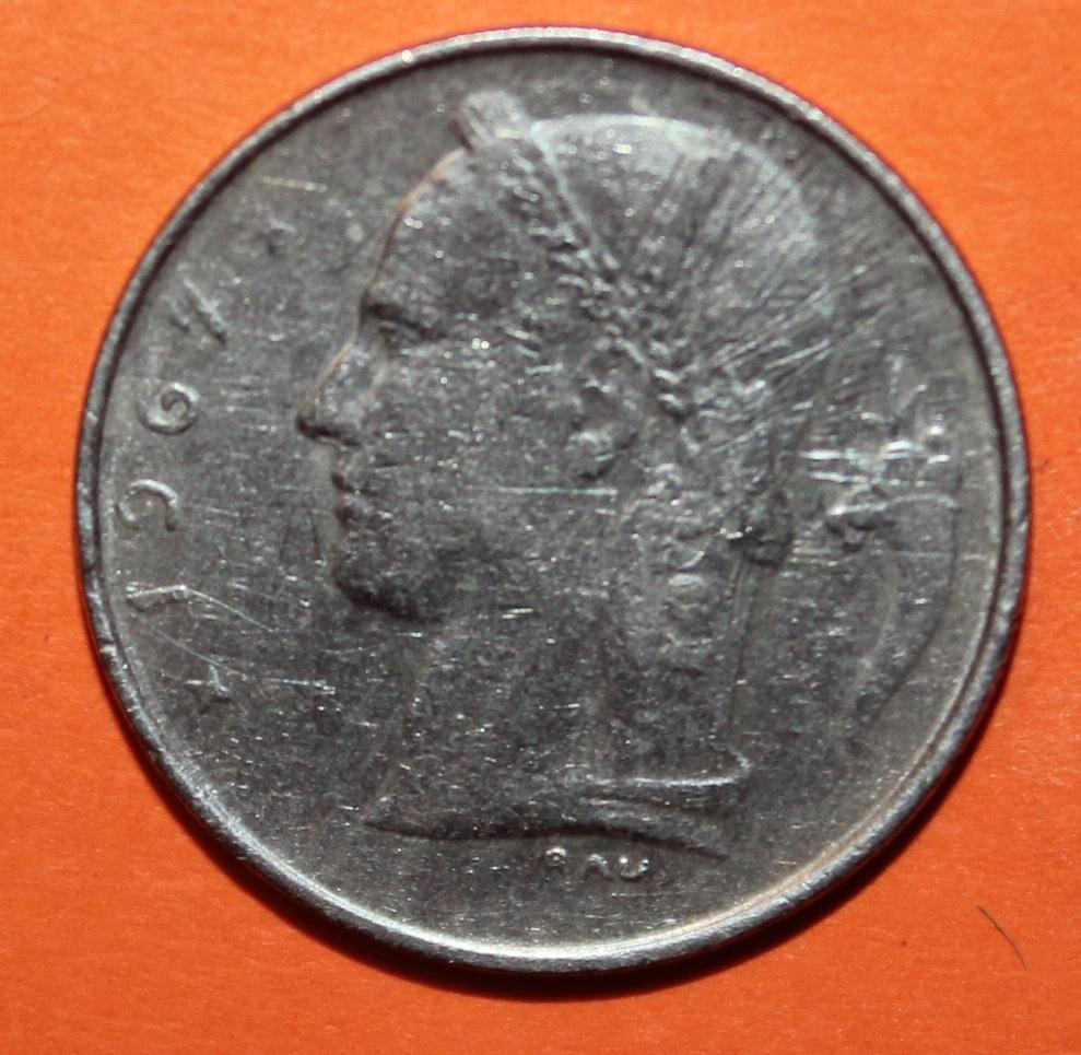 1 франк Бельгия 1967 (франц.) 1