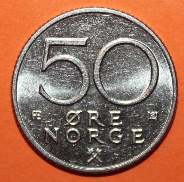 50 эре Норвегия 1977