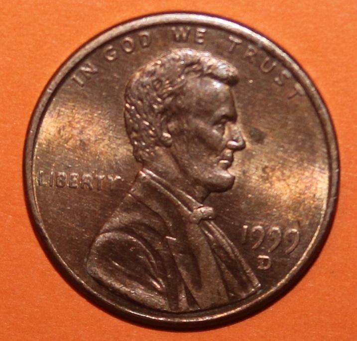1 цент США 1999D 1