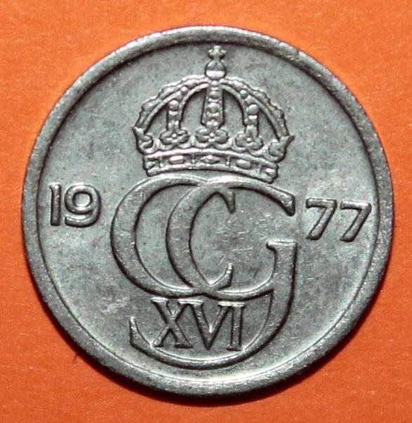 10 эре Швеция 1977 1