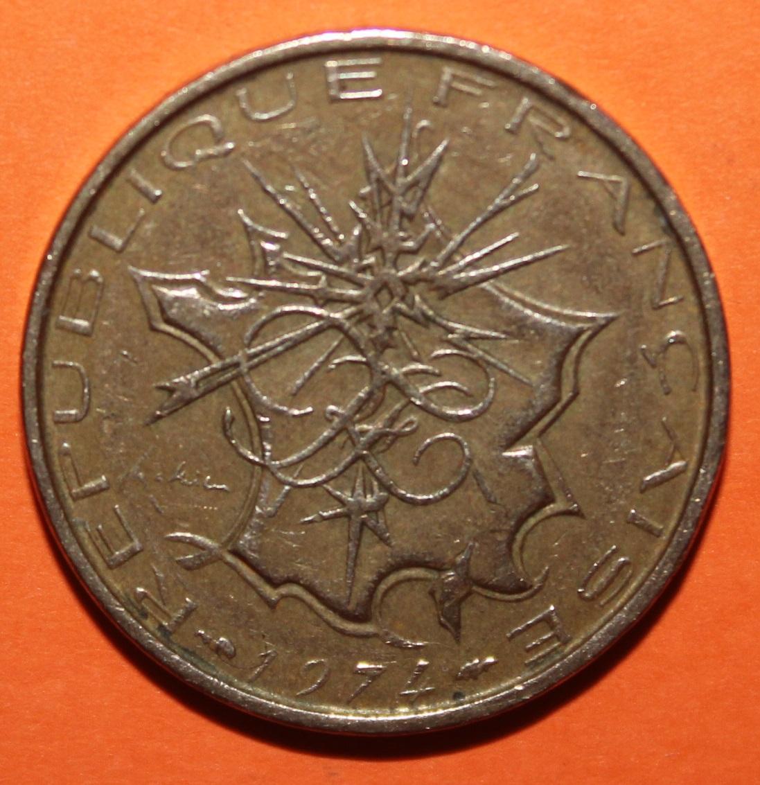 10 франков Франция 1974 1