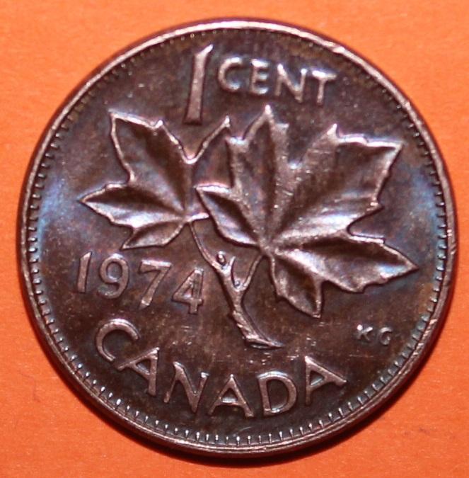 1 цент Канада 1974