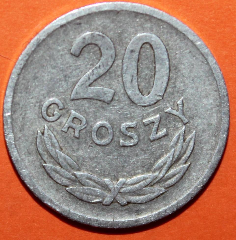 20 грошей Польша 1971
