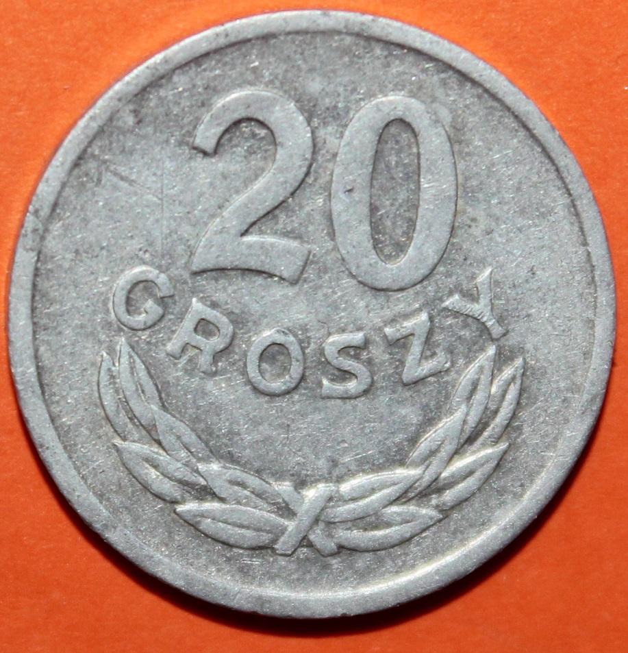 20 грошей Польша 1975