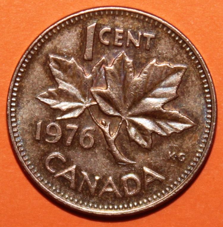 1 цент Канада 1976