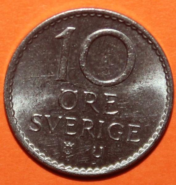10 эре Швеция 1965