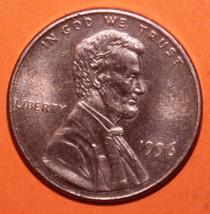 1 цент США 1996
