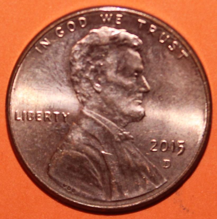 1 цент США 2015D