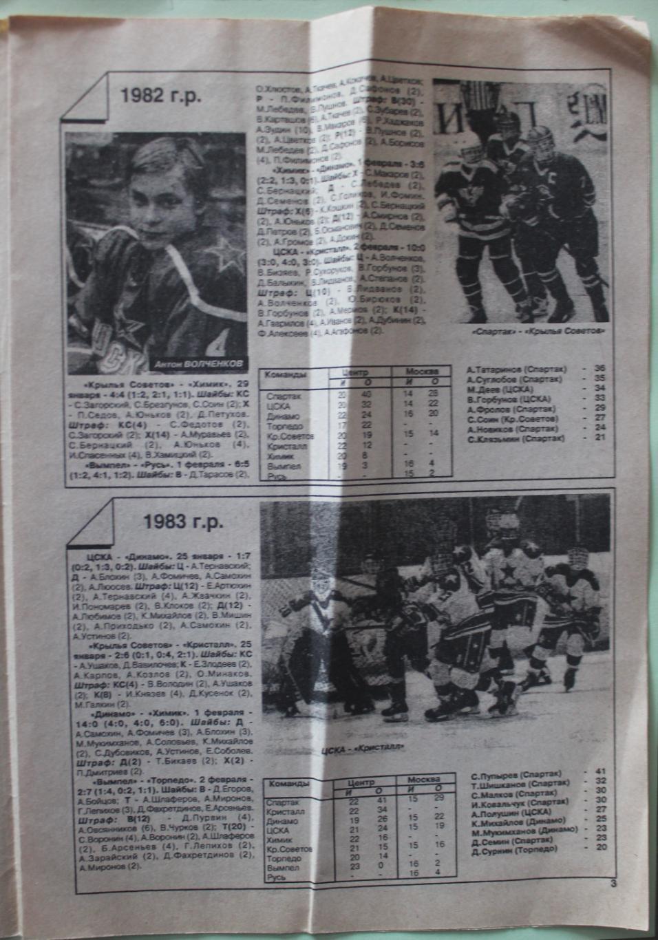Еженедельник Хоккей Москвы № 21 12.02.1997 2