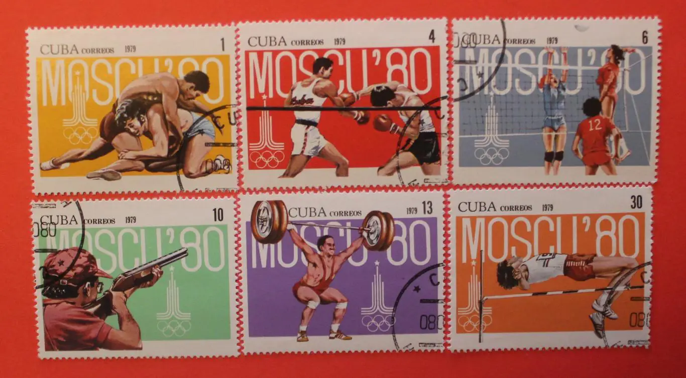 Олимпийские игры в Москве 1980. Почта Кубы 1979