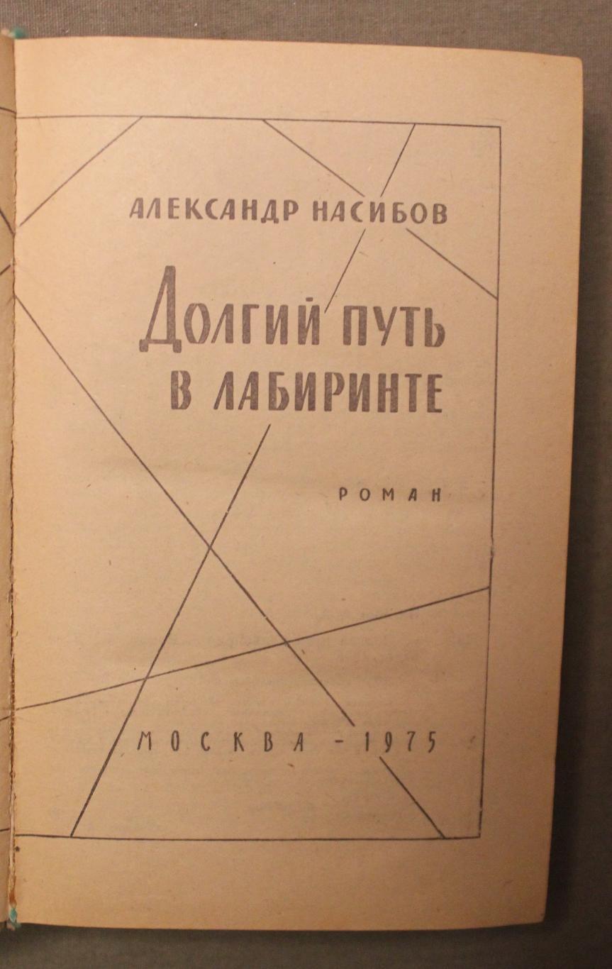 Александр Насибов Долгий путь в лабиринте 1