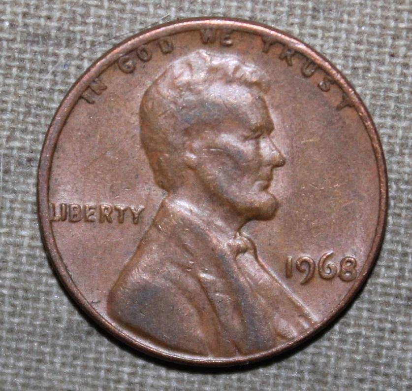 1 цент США 1968