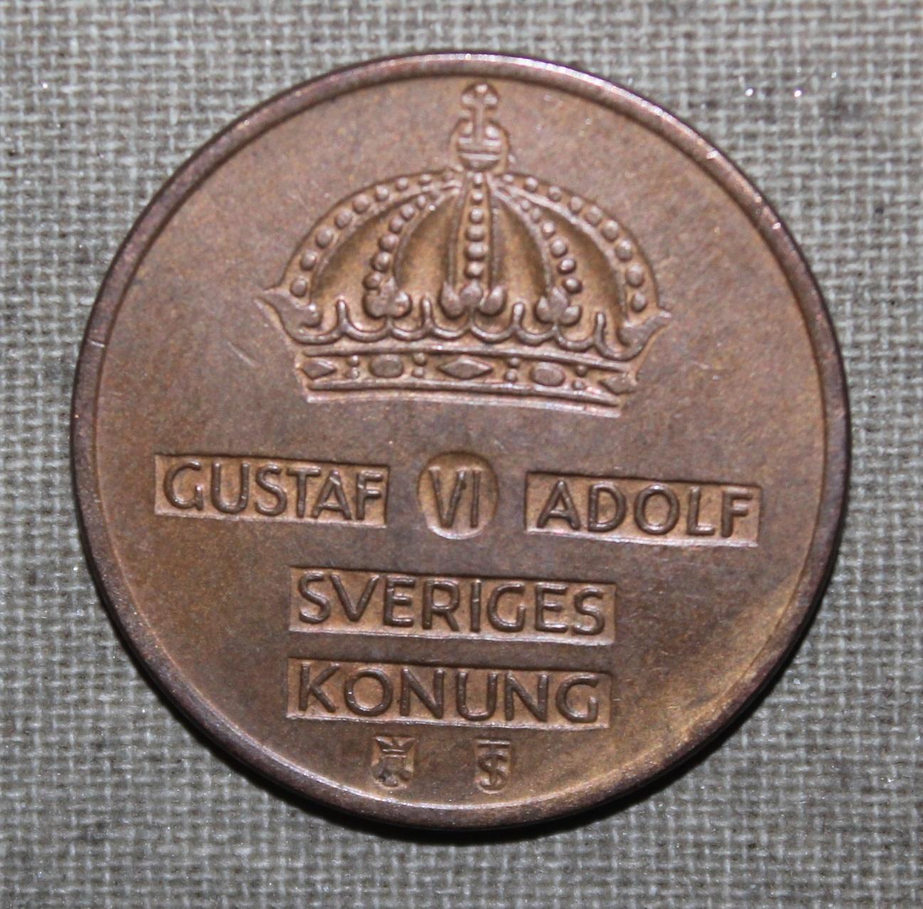 5 эре Швеция 1961 TS 1