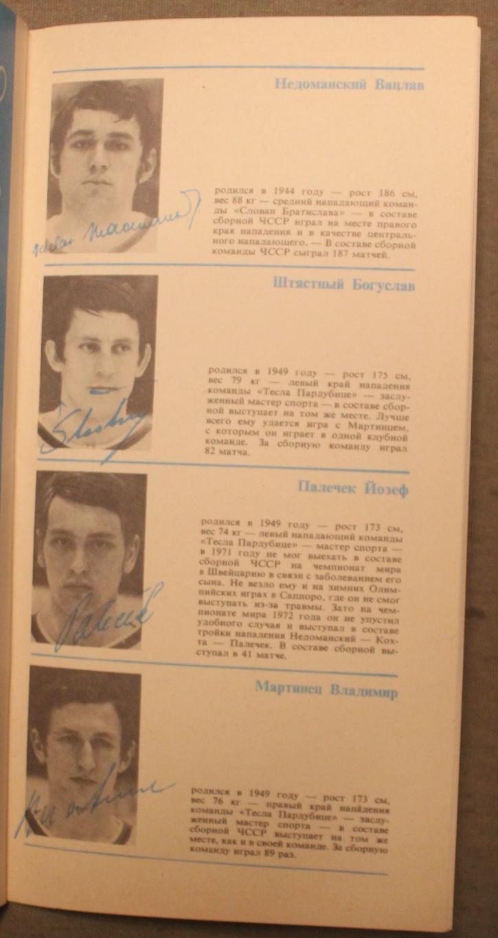 Чехословакия на чемпионате мира 1973 (65 лет чехословацкого хоккея с шайбой) 5