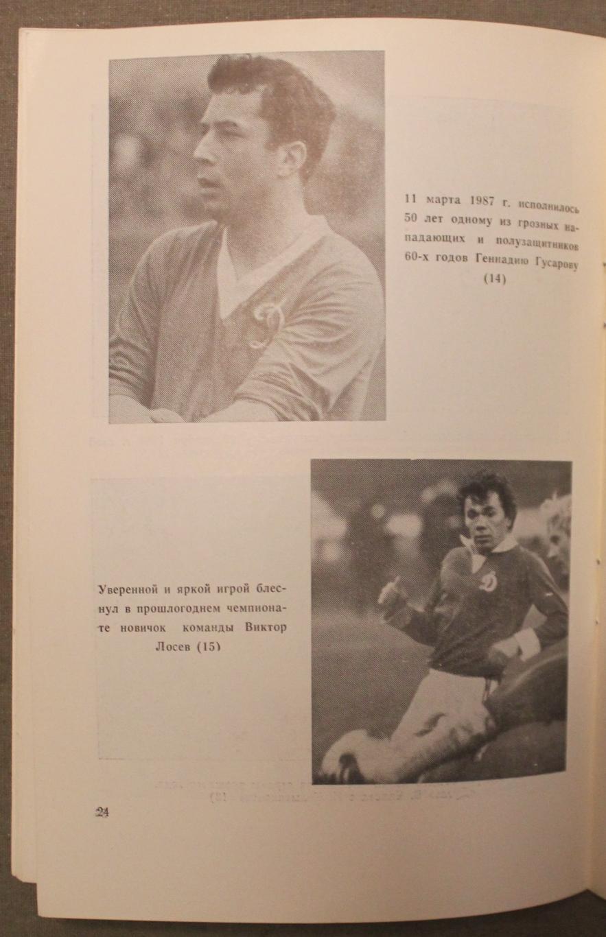 Футбол 1987 Динамо Москва 4